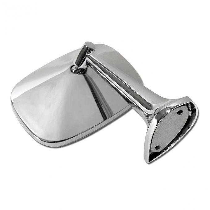 Redline Restomotive® 1968-1974 Chevrolet Corvette Left Hand Chrome Outside Mirror with Mounting Kit