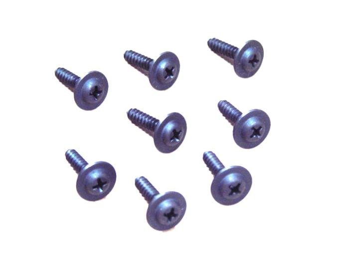 Redline Restomotive® 1964-1966 Ford Thunderbird Convertible Windshield Rain Gutter Installation Hardware Set