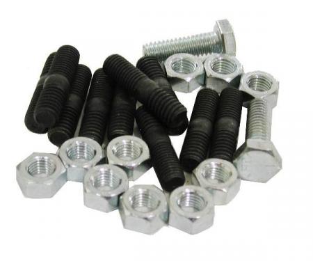 Redline Restomotive® 1967-1969 Chevrolet Corvette 3x2 Carburetor to Intake Mount Stud & Nut Set