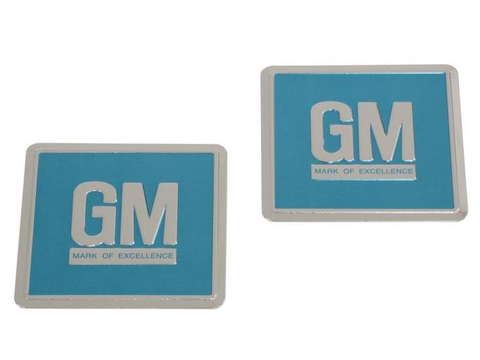 Redline Restomotive® 1967 Chevrolet Corvette 2 Piece GM Mark Of Excellence Decal Set