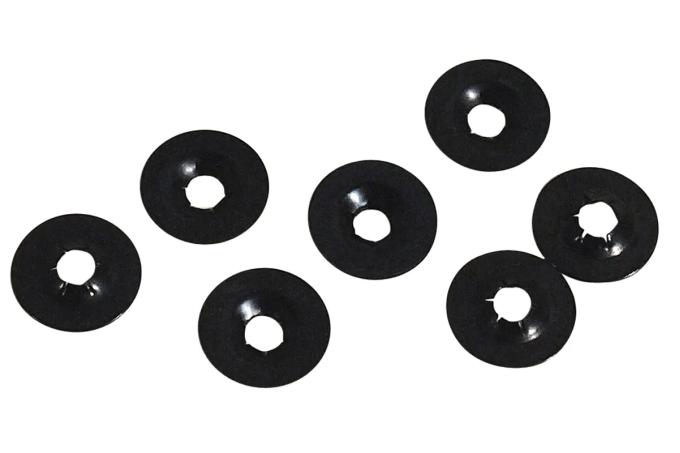 Redline Restomotive® 1968-1975 Chevrolet Corvette 8 Piece Rear Bumper Letters Pushnut Set