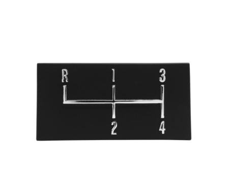 Redline Restomotive® Chevelle/El Camino 68-72 Console Shift Emblem - 4 Speed LG-00-1876