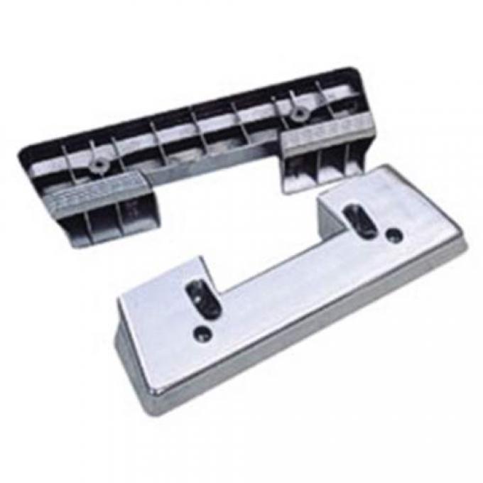 Redline Restomotive® A-Body 64-67, Nova 62-64, Corvette 62-64 Ft. Armrest Bases - Pair (Chrome) LG-80-831-A