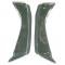 Redline Restomotive® Chevelle 71-72 exc.wagon/El Camino RR. Bumper Guard - 1 Pair (W/Cushions) LG-00-1150