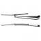Redline Restomotive® GM. A-Body 68-72, w/Hidden Arm Style Brushed Wiper Arms & Blades Kit LG-00-1663-A