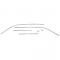 Redline Restomotive® Camaro/Firebird 67-69 Coupe Roof Drip Rail Side Mouldings (RH + LH) LG-00-1205-P