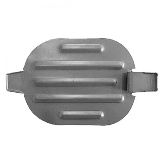 Redline Restomotive® All G-Body Models 78-88 Trunk Floor Pan Plug (Larger, Galvanized Steel) LG-00-1700