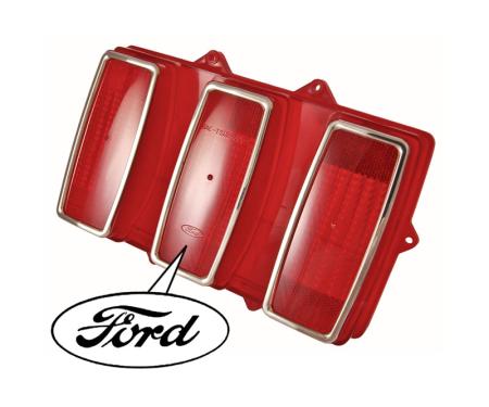 Redline Restomotive® Mustang 69 (Incl.moulding, Bezel) Tail Lamp Lens Assy, Left or Right LG-10-588