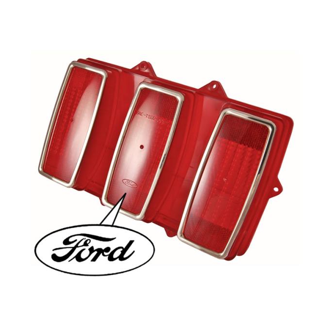 Redline Restomotive® Mustang 69 (Incl.moulding, Bezel) Tail Lamp Lens Assy, Left or Right LG-10-588