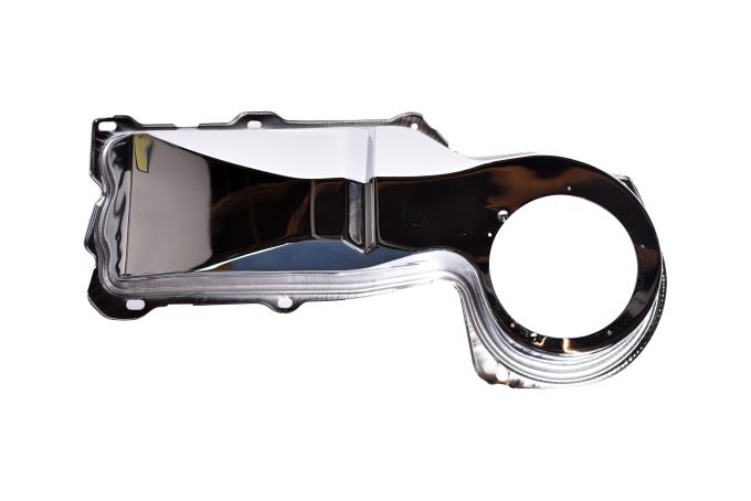 Redline Restomotive® 1964-1974 GM Car Small Block Chrome Heater Box Firewall Cover