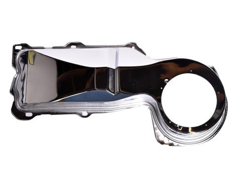 Redline Restomotive® 1964-1974 GM Car Small Block Chrome Heater Box Firewall Cover
