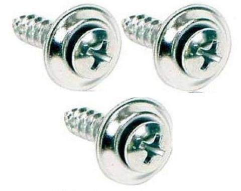 Redline Restomotive® 1967-1969 Camaro / Firebird Rear Seat Back Fold Down Partition Trim Screw Set