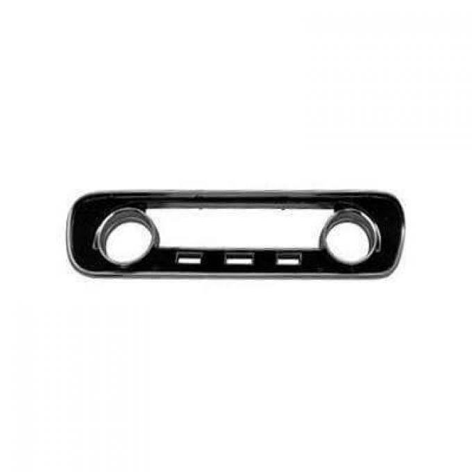 Redline Restomotive® Mustang 64-65 Std (w/o Gauge) Instrument Bezel - Black LG-10-093