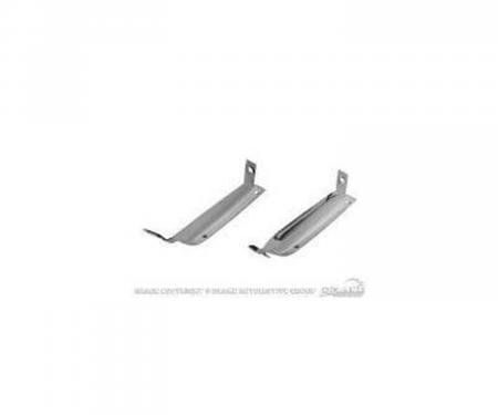 Redline Restomotive® Mustang 67-68 (RH=LH) RR Bumper Guard Chrome - 1 Pair LG-10-254
