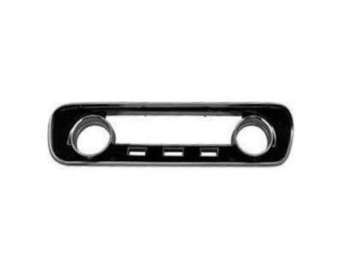 Redline Restomotive® Mustang 64-65 Std (w/o Gauge) Instrument Bezel - Black LG-10-093