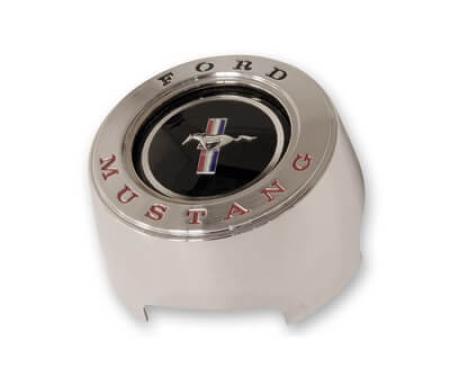 Redline Restomotive® Mustang 64-66(woodgrain, Center Cap Assy Steering Wheel Horn Button ( LG-10-381