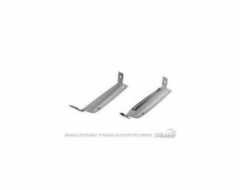Redline Restomotive® Mustang 67-68 (RH=LH) RR Bumper Guard Chrome - 1 Pair LG-10-254