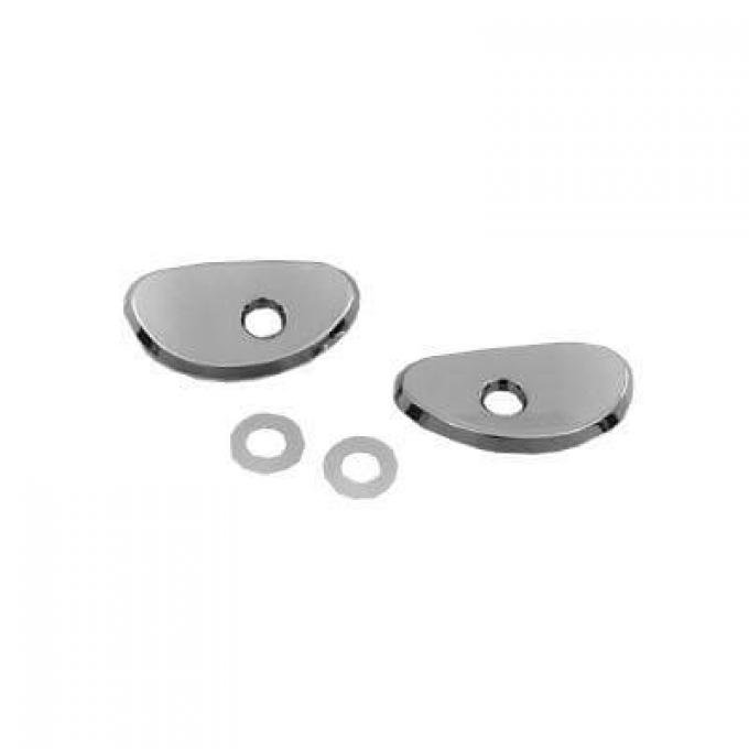 Redline Restomotive® Mustang 65-66 w/Pony Interior (1 Pair) Inside Door Handle Escutcheons LG-10-415