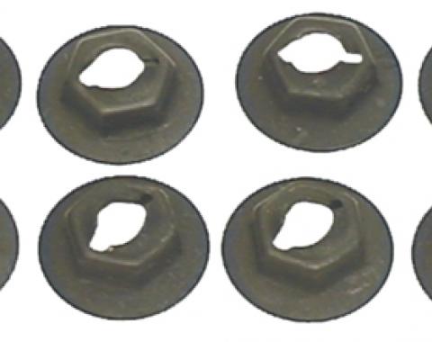 Redline Restomotive® 1969 Chevelle 8-Piece Side Marker Nut Set