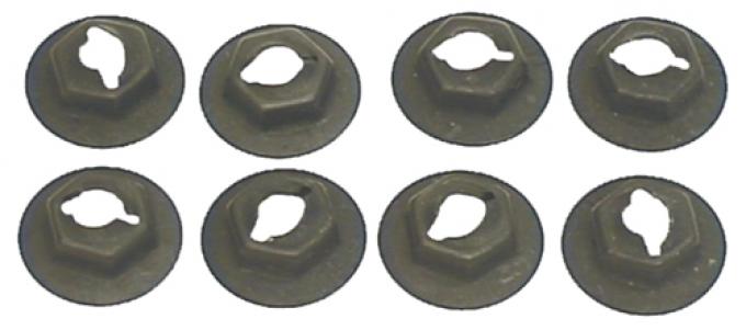 Redline Restomotive® 1969 Chevelle 8-Piece Side Marker Nut Set