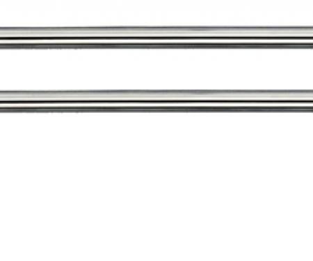 Redline Restomotive® Camaro/Firebird/Nova/A-Body 68 Armrest Base Stainless Trims (1 Pair) LG-00-594