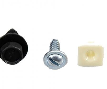 Redline Restomotive® 1969 Chevrolet Camaro Front License Plate Bracket Mounting Set