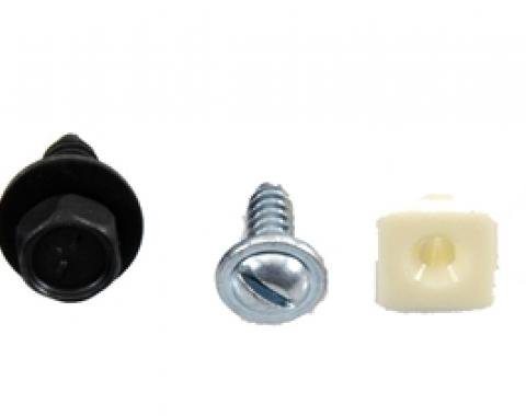 Redline Restomotive® 1969 Chevrolet Camaro Front License Plate Bracket Mounting Set