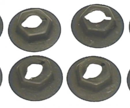 Redline Restomotive® 1969 Chevelle 8-Piece Side Marker Nut Set