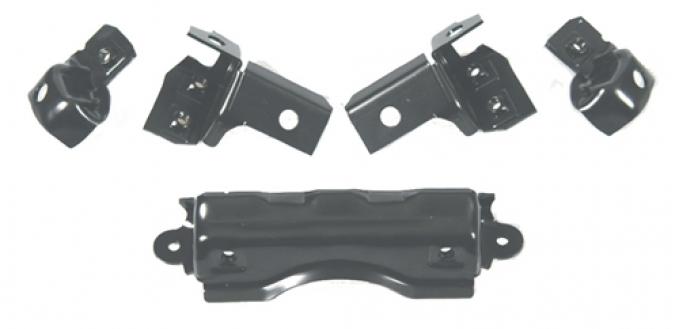 Redline Restomotive® Camaro 69 RR. Bumper Bracket Set - 5 Pcs (Inner+Outer+Center) LG-00-329-A