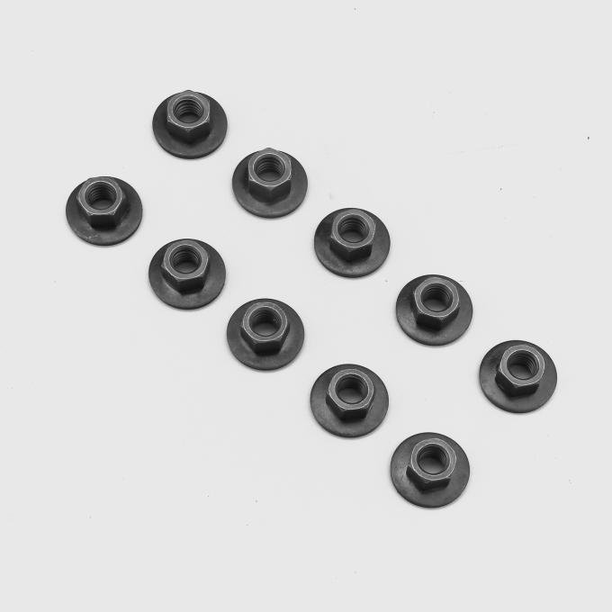 Redline Restomotive® Mopar 1970-1975 Roadrunner / 1970-1971 GTX 10 Piece Front Rubber Bumper Guard Eyebrow Nuts