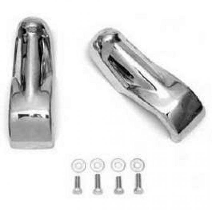 Redline Restomotive® Chevy P/U 63-66 Ft. Bumper Guard Chrome-1 Pair LG-TP-396