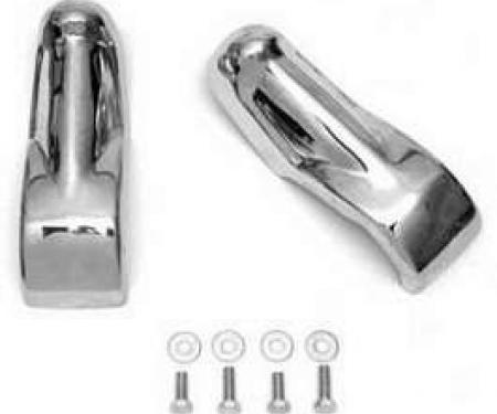 Redline Restomotive® Chevy P/U 63-66 Ft. Bumper Guard Chrome-1 Pair LG-TP-396