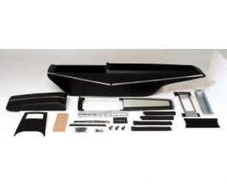 Redline Restomotive® Chevelle/El Camino 68-69 Automatic Trans. (Also Incl. Sealing Strip Kit & Shifter Dial Plate) Center Console Kit - Incl. Console Base, RR. Light Panel, Console Door & Hinge, Top Plate ( LG-00-2597-A