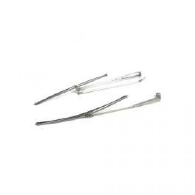 Redline Restomotive® GM. A-Body 68-72, w/Hidden Arm Style Brushed Wiper Arms & Blades Kit LG-00-1663-A