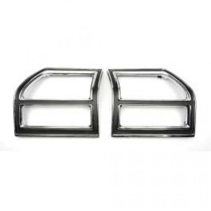 Redline Restomotive® Malibu/SS-396 69 exc.wagon Tail Light Bezel - 1 Pair (RH & LH, w/o Gasket) LG-00-1192-A