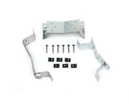 Redline Restomotive® Chevelle/El Camino 64-65 M/T Console Mounting Bracket Set (3-Pieces Set, w/Hardware) LG-00-1360-A