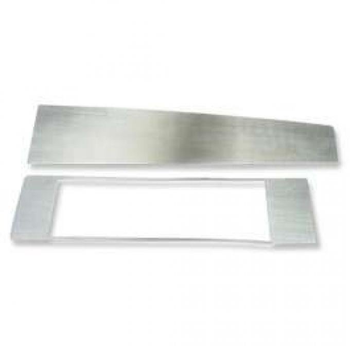Redline Restomotive® Chevelle/El Camino 68-72 Console Aluminum Inserts Assy. (Automatic) LG-00-2558-A