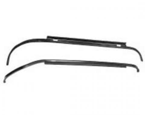 Redline Restomotive® Chevelle 68-72, Monte Carlo 68-72, Buick A-Body 70-72 Trunk Weatherstrip Gutter Set (2-Pieces Set, RH & LH) LG-00-1120-A