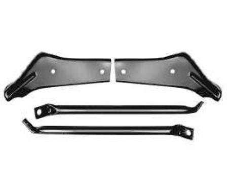 Redline Restomotive® Chevelle 66-67 RR. Bumper Bracket Set (4-Pieces Set) LG-00-2301-A