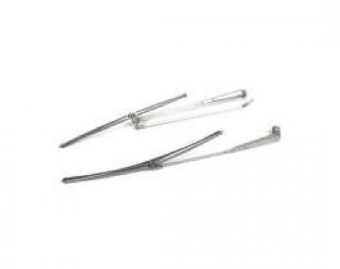 Redline Restomotive® GM. A-Body 68-72, w/Hidden Arm Style Brushed Wiper Arms & Blades Kit LG-00-1663-A