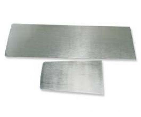 Redline Restomotive® Chevelle/El Camino 68-72 Console Aluminum Inserts Assy. (4 Speed) LG-00-2557-A