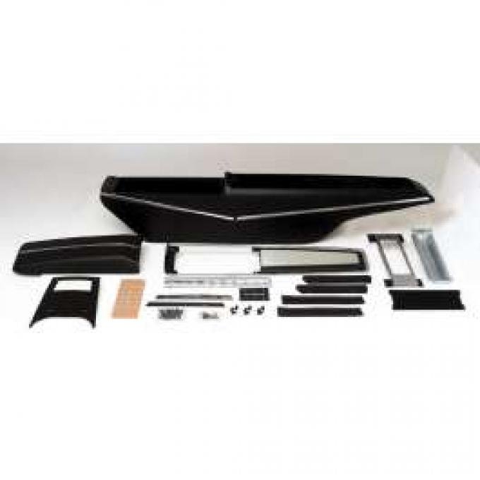 Redline Restomotive® Chevelle/El Camino 68-69 Automatic Trans. (Also Incl. Sealing Strip Kit & Shifter Dial Plate) Center Console Kit - Incl. Console Base, RR. Light Panel, Console Door & Hinge, Top Plate ( LG-00-2597-A