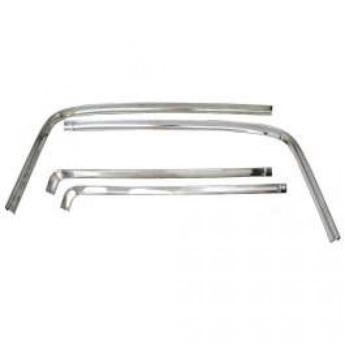 Redline Restomotive® GM A-Body 66-67 2dr (4-Pieces Set) ( RR. Window Reveal Moulding Set LG-00-1469-A