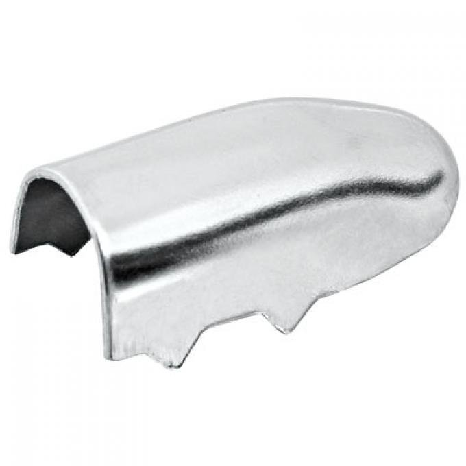 Redline Restomotive® A-Body 66-72/Nova 66-71/Impala 66-68 Bucket Seat Strip End Cap - 1 Pc (Chrome) LG-00-2511
