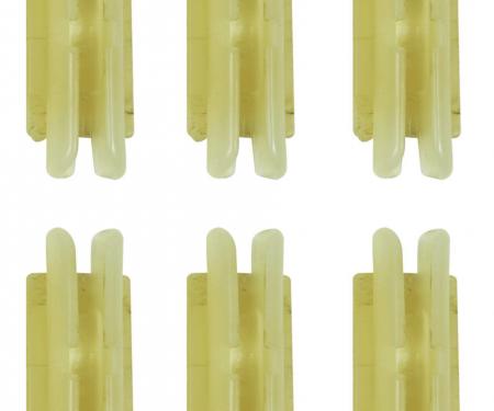 Redline Restomotive® 1967-1972 Pontiac Fullsize & 1968-1972 A-Body 6 Piece Headliner Bow Clip Set