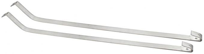 Redline Restomotive® GM A-Body 68-72 exc.wagon/71-72 Grand Prix Gas Tank Strap Set (Stainless) LG-00-1332-S-A