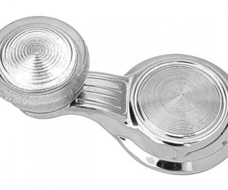 Redline Restomotive® Chevelle/El Camino, Tempest/Lemans 69-72, Special/Skylark 69-72 Vent Window Crank - Clear Knob LG-00-1922-C