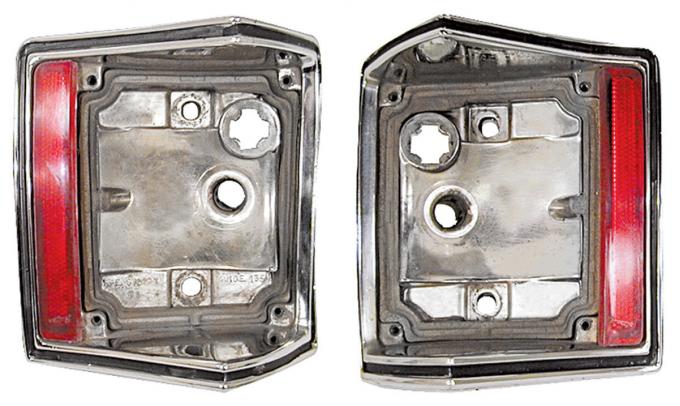 Redline Restomotive® Chevelle Wagon/El Camino/Sprint 70-72 Tail Light Bezel - 1 Pair (R&l, w/Gasket) LG-00-1198-A