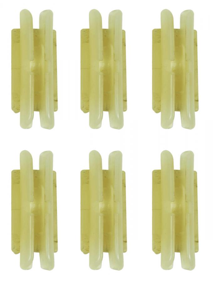 Redline Restomotive® 1967-1972 Pontiac Fullsize & 1968-1972 A-Body 6 Piece Headliner Bow Clip Set