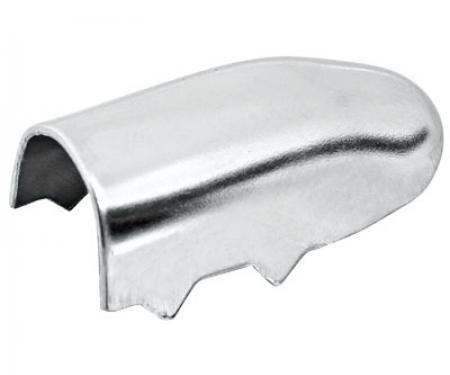 Redline Restomotive® A-Body 66-72/Nova 66-71/Impala 66-68 Bucket Seat Strip End Cap - 1 Pc (Chrome) LG-00-2511
